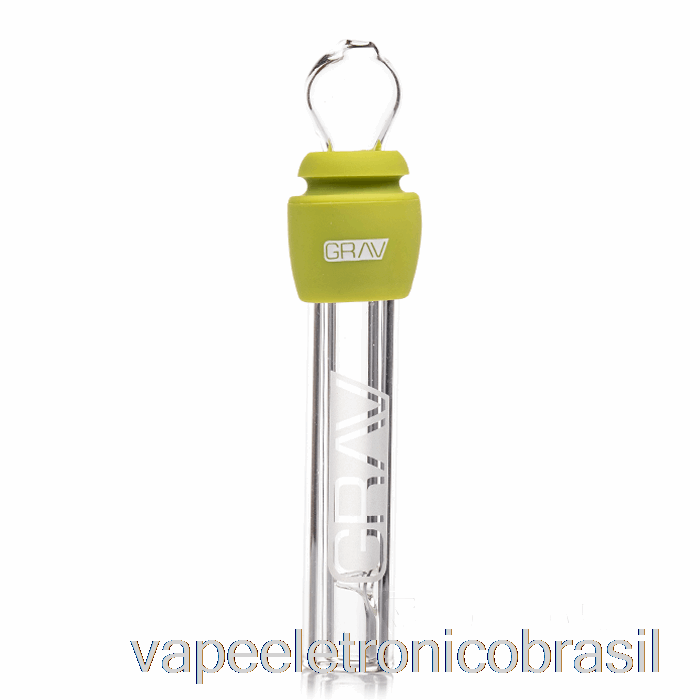 Vape Eletronico Grav Glass Blunt Com Silicone Abacate Verde
